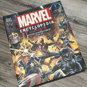 Marvel Encyclopedia with Dynamic Superhero Cover
